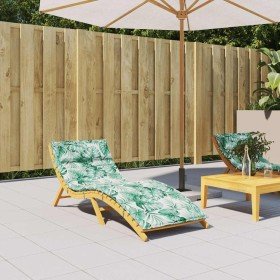 Cojín de tumbona de tela Oxford estampado de hojas 180x60x4 cm en Decoración | Comprar online en Foru.es