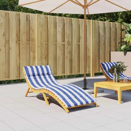 Cojín de tumbona tela Oxford a rayas azul y blanco 180x60x4 cm en Decoración | Comprar online en Foru.es