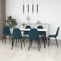 Esszimmerstühle 6 Einheiten aus blauem Samt von vidaXL, Essstühle - Ref: Foro24-3082880, Preis: 331,83 €, Rabatt: %