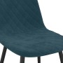 Sillas de comedor 6 unidades terciopelo azul de vidaXL, Sillas de comedor - Ref: Foro24-3082880, Precio: 337,93 €, Descuento: %
