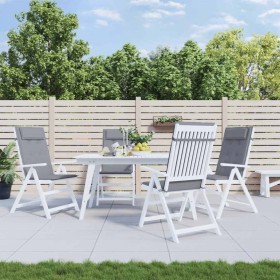 Cojines de silla con respaldo alto 4 uds tela Oxford gris en Decoración | Comprar online en Foru.es