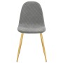 Sillas de comedor giratorias 6 uds terciopelo gris claro de vidaXL, Sillas de comedor - Ref: Foro24-3082870, Precio: 327,32 €...