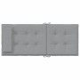 Cojines de silla con respaldo alto 4 uds tela Oxford gris en Decoración | Comprar online en Foru.es