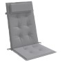 Cojines de silla con respaldo alto 6 uds tela Oxford gris en Decoración | Comprar online en Foru.es