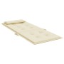 Cojines de silla respaldo alto 4 uds tela Oxford color crema en Decoración | Comprar online en Foru.es