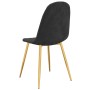 Silla de comedor 6 unidades terciopelo negro de vidaXL, Sillas de comedor - Ref: Foro24-3082876, Precio: 369,67 €, Descuento: %