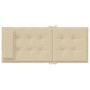 Cojines de silla con respaldo alto 2 uds tela Oxford beige en Decoración | Comprar online en Foru.es