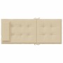 Cojines de silla con respaldo alto 6 uds tela Oxford beige en Decoración | Comprar online en Foru.es