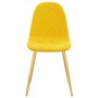 Sillas de comedor 6 uds terciopelo amarillo mostaza de vidaXL, Sillas de comedor - Ref: Foro24-3082877, Precio: 329,77 €, Des...