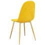 Sillas de comedor 6 uds terciopelo amarillo mostaza de vidaXL, Sillas de comedor - Ref: Foro24-3082877, Precio: 329,77 €, Des...