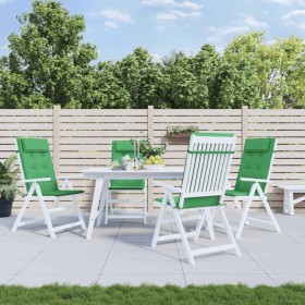 Cojines de silla con respaldo alto 4 uds tela Oxford verde en Decoración | Comprar online en Foru.es