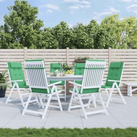 Cojines de silla con respaldo alto 6 uds tela Oxford verde en Decoración | Comprar online en Foru.es