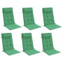 Cojines de silla con respaldo alto 6 uds tela Oxford verde en Decoración | Comprar online en Foru.es