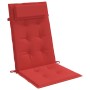 Cojines de silla con respaldo alto 2 uds tela Oxford rojo en Decoración | Comprar online en Foru.es