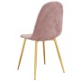 Sillas de comedor 6 unidades terciopelo rosa de vidaXL, Sillas de comedor - Ref: Foro24-3082874, Precio: 341,90 €, Descuento: %