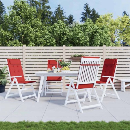 Cojines de silla con respaldo alto 4 uds tela Oxford rojo en Decoración | Comprar online en Foru.es