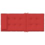 Cojines de silla con respaldo alto 4 uds tela Oxford rojo en Decoración | Comprar online en Foru.es