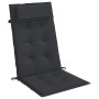 Cojines de silla con respaldo alto 6 uds tela Oxford negro en Decoración | Comprar online en Foru.es