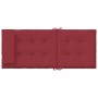 Cojines de silla con respaldo alto 2 uds tela Oxford rojo tinto en Decoración | Comprar online en Foru.es