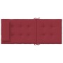 Cojines de silla con respaldo alto 4 uds tela Oxford rojo tinto en Decoración | Comprar online en Foru.es