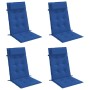 Cojines de silla con respaldo alto 6 uds tela Oxford azul klein en Decoración | Comprar online en Foru.es