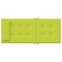 Cojines de silla respaldo alto 2 uds tela Oxford verde brillo en Decoración | Comprar online en Foru.es