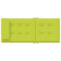 Cojines de silla respaldo alto 4 uds tela Oxford verde brillo en Decoración | Comprar online en Foru.es