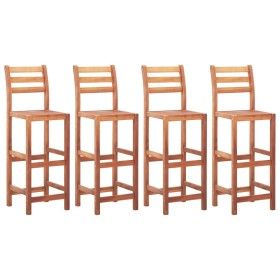Sillas de cocina 4 unidades madera maciza de acacia de vidaXL, Taburetes de cocina - Ref: Foro24-46315, Precio: 206,18 €, Des...