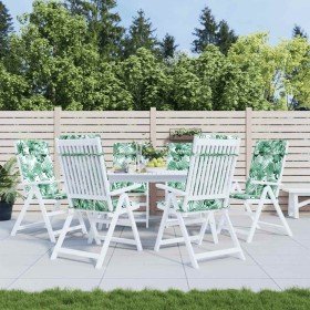 Cojines silla respaldo alto 6 uds tela Oxford estampado hojas en Decoración | Comprar online en Foru.es