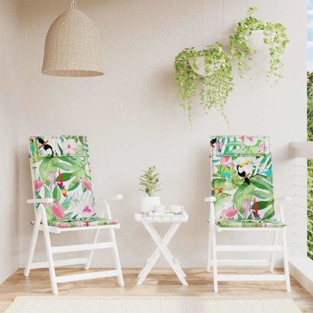 Cojines de silla con respaldo alto 2 uds tela Oxford multicolor en Decoración | Comprar online en Foru.es