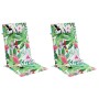 Cojines de silla con respaldo alto 2 uds tela Oxford multicolor en Decoración | Comprar online en Foru.es