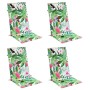 Cojines de silla con respaldo alto 4 uds tela Oxford multicolor en Decoración | Comprar online en Foru.es