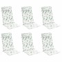 Cojines silla respaldo alto 6 uds tela Oxford estampado hojas en Decoración | Comprar online en Foru.es