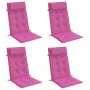 Cojines para silla con respaldo alto 4 uds tela Oxford rosa en Decoración | Comprar online en Foru.es