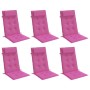 Cojines para silla con respaldo alto 6 uds tela Oxford rosa en Decoración | Comprar online en Foru.es
