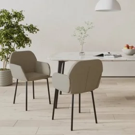 Sillas de comedor 2 unidades terciopelo gris claro de vidaXL, Sillas de comedor - Ref: Foro24-344701, Precio: 101,25 €, Descu...