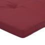 Cojines para tumbona 2 uds tela Oxford rojo tinto en Decoración | Comprar online en Foru.es
