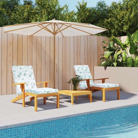 Cojines para tumbona 2 uds tela Oxford estampado de hojas en Decoración | Comprar online en Foru.es