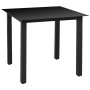Set comedor de jardín 5 piezas y cojines aluminio negro de vidaXL, Conjuntos de jardín - Ref: Foro24-42778, Precio: 430,72 €,...