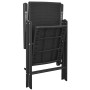 Set comedor de jardín 5 piezas y cojines aluminio negro de vidaXL, Conjuntos de jardín - Ref: Foro24-42778, Precio: 430,72 €,...
