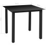 Set comedor de jardín 5 piezas y cojines aluminio negro de vidaXL, Conjuntos de jardín - Ref: Foro24-42778, Precio: 430,72 €,...