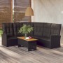 Set de muebles de jardín 2 pzas y cojines ratán sintético negro en Conjuntos de jardín | Comprar online en Foru.es