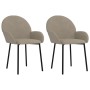Sillas de comedor 2 unidades terciopelo gris claro de vidaXL, Sillas de comedor - Ref: Foro24-344763, Precio: 124,30 €, Descu...
