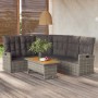 Set de muebles de jardín 2 pzas cojines ratán sintético gris en Conjuntos de jardín | Comprar online en Foru.es