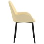 Sillas de comedor 2 unidades terciopelo crema de vidaXL, Sillas de comedor - Ref: Foro24-344772, Precio: 107,42 €, Descuento: %