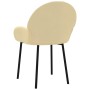 Sillas de comedor 2 unidades terciopelo crema de vidaXL, Sillas de comedor - Ref: Foro24-344772, Precio: 107,42 €, Descuento: %