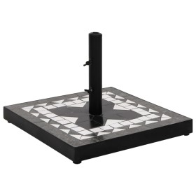 Base de sombrilla cuadrada negro y blanco 12 kg en Bases para sombrillas | Comprar online en Foru.es