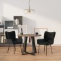 Sillas de comedor 2 unidades terciopelo negro de vidaXL, Sillas de comedor - Ref: Foro24-344804, Precio: 138,01 €, Descuento: %