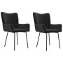 Sillas de comedor 2 unidades terciopelo negro de vidaXL, Sillas de comedor - Ref: Foro24-344804, Precio: 138,01 €, Descuento: %