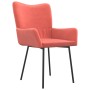 Sillas de comedor 2 unidades terciopelo rosa de vidaXL, Sillas de comedor - Ref: Foro24-344802, Precio: 112,74 €, Descuento: %